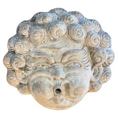 19th Century Italian Terracotta Eolo Fountain Spout