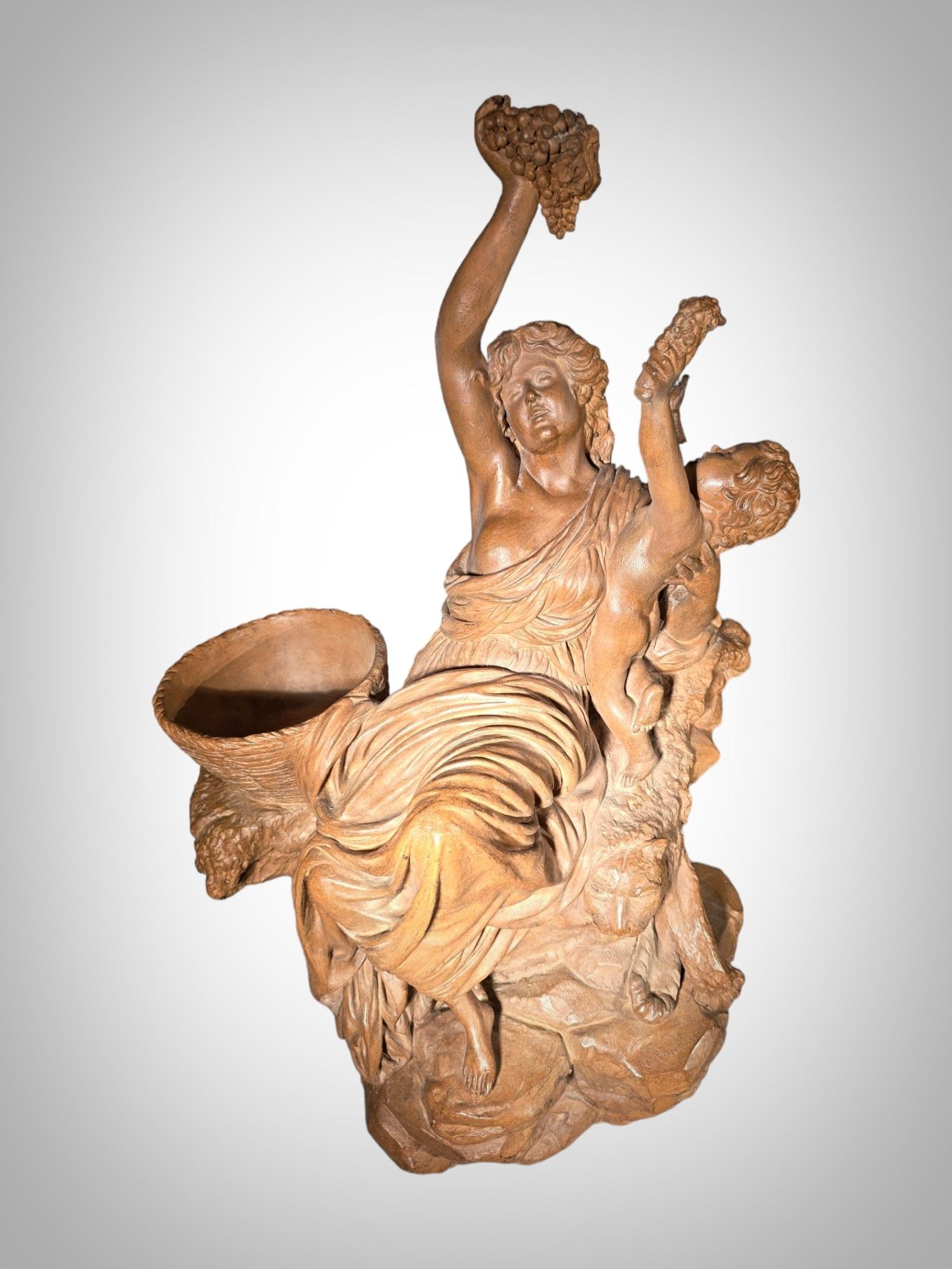 Fine XIX secolo Scultura in terracotta italiana del XIX secolo in vendita