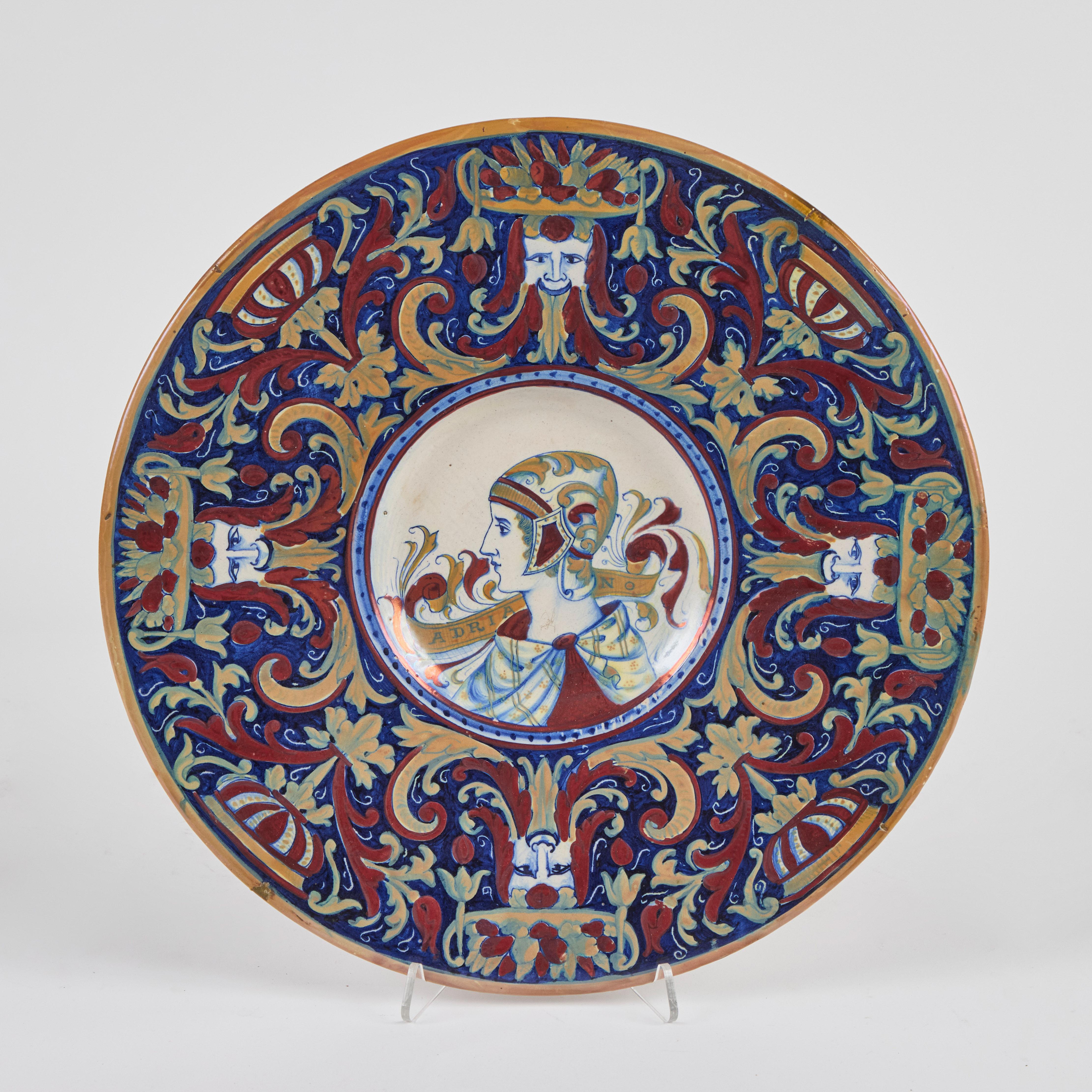19th Century Italian Tin-Glazed Platters For Sale 5