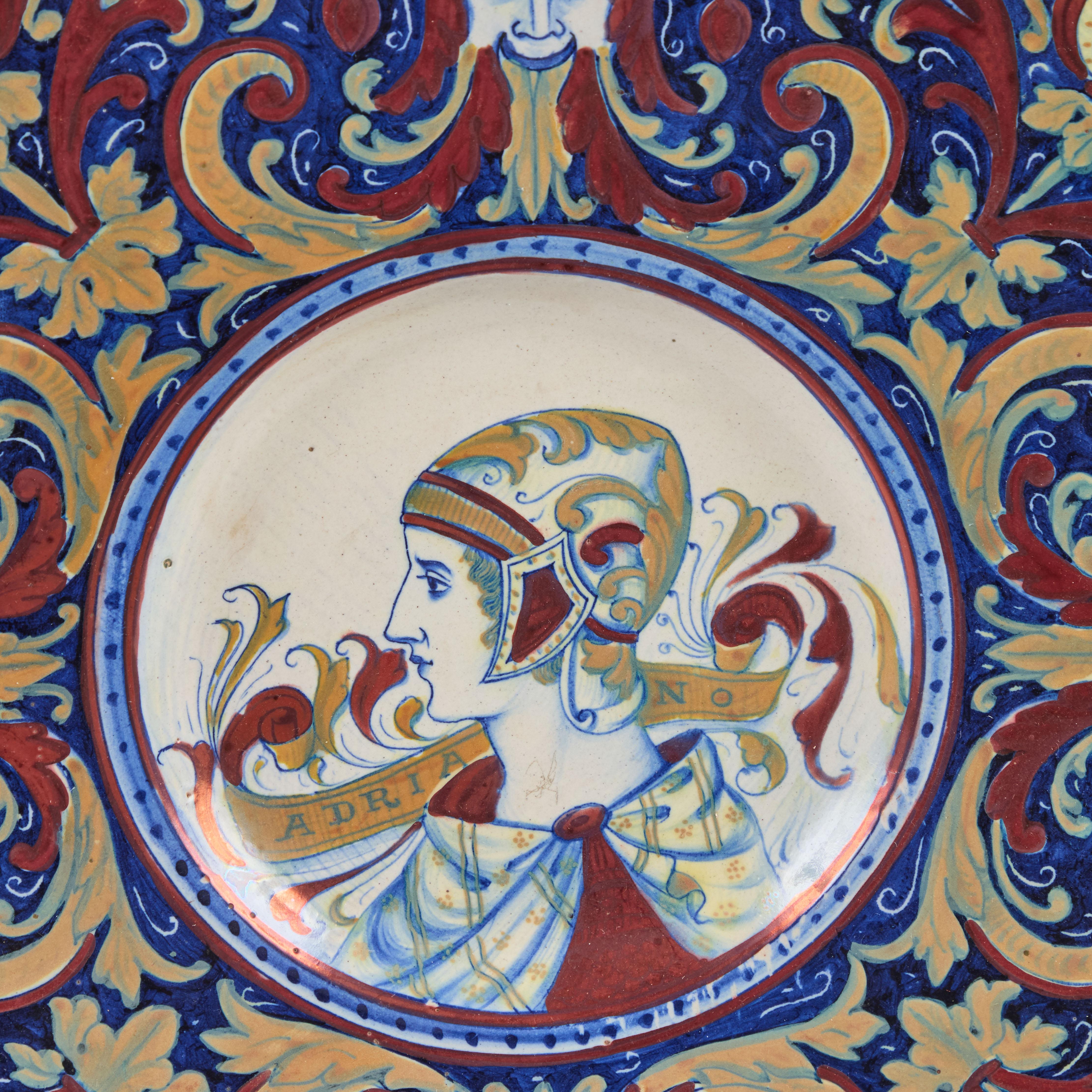 19th Century Italian Tin-Glazed Platters For Sale 6