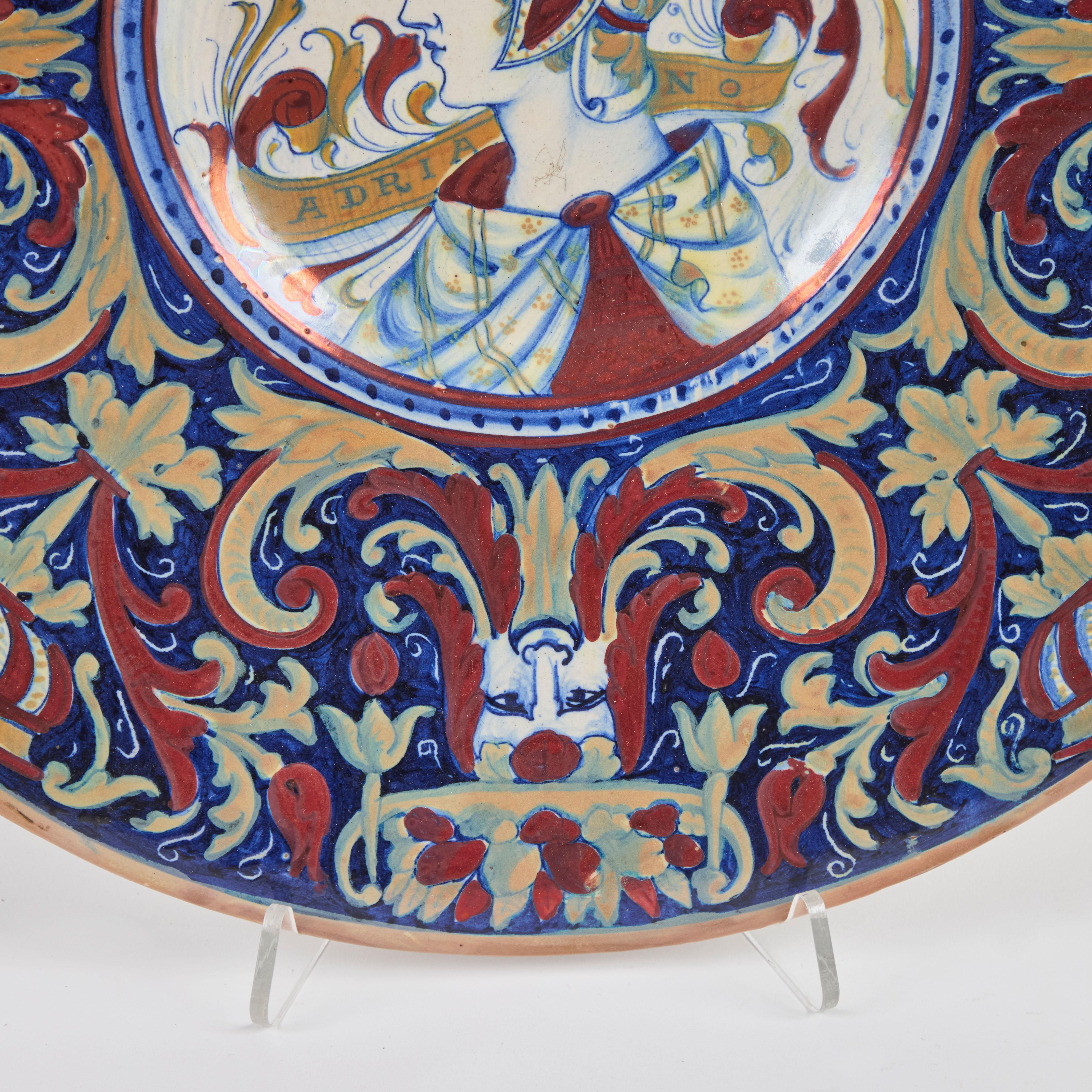19th Century Italian Tin-Glazed Platters For Sale 10