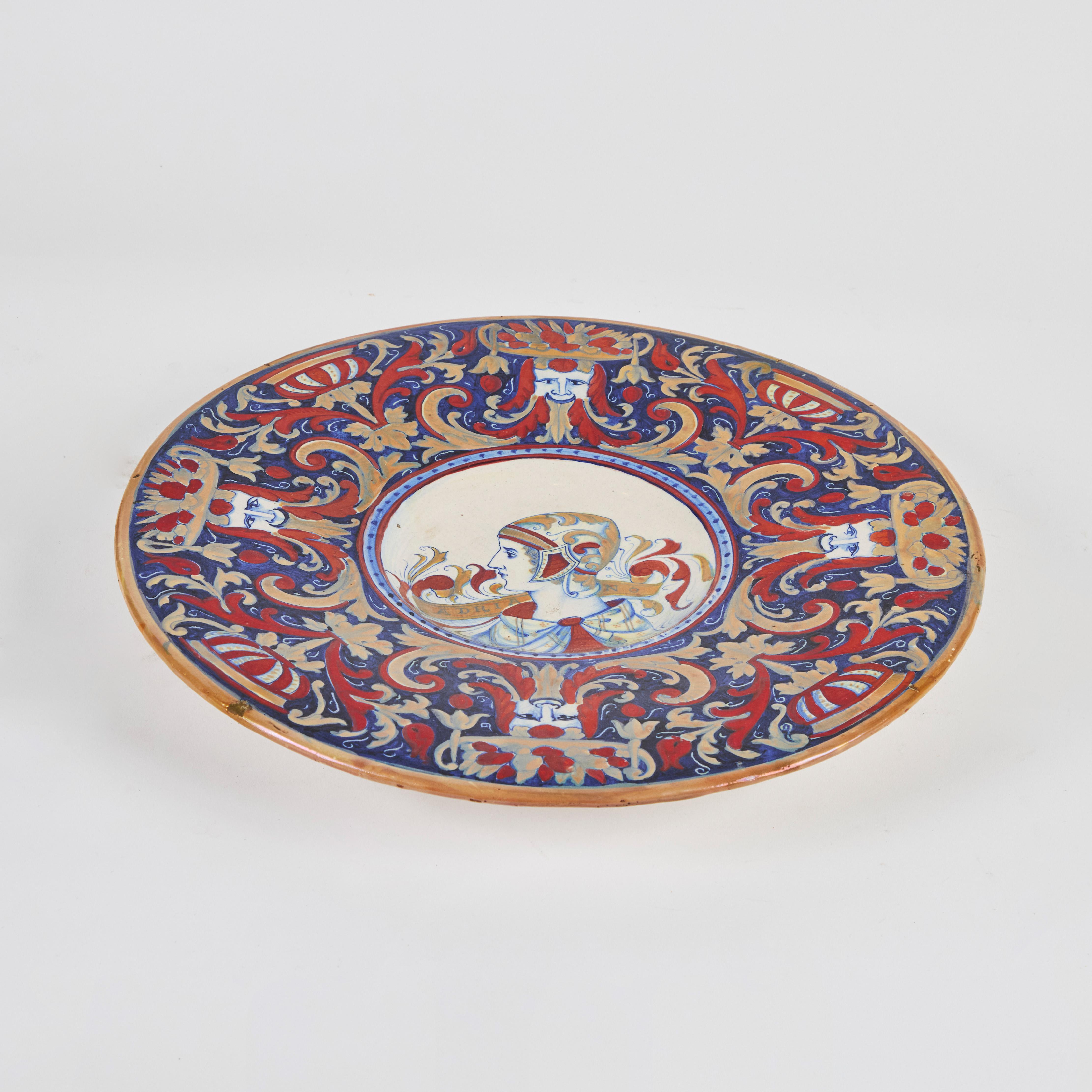 19th Century Italian Tin-Glazed Platters For Sale 11