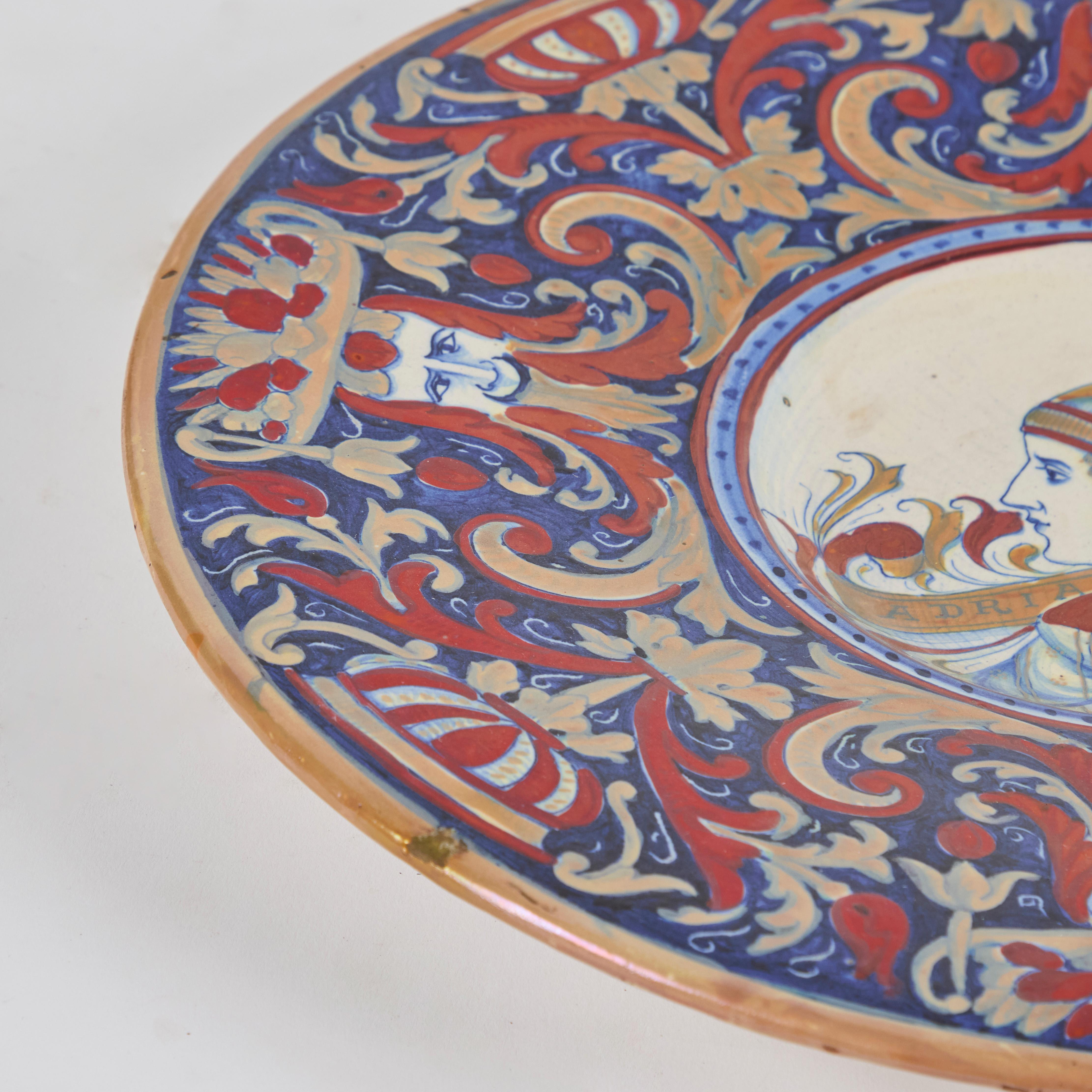 19th Century Italian Tin-Glazed Platters For Sale 12