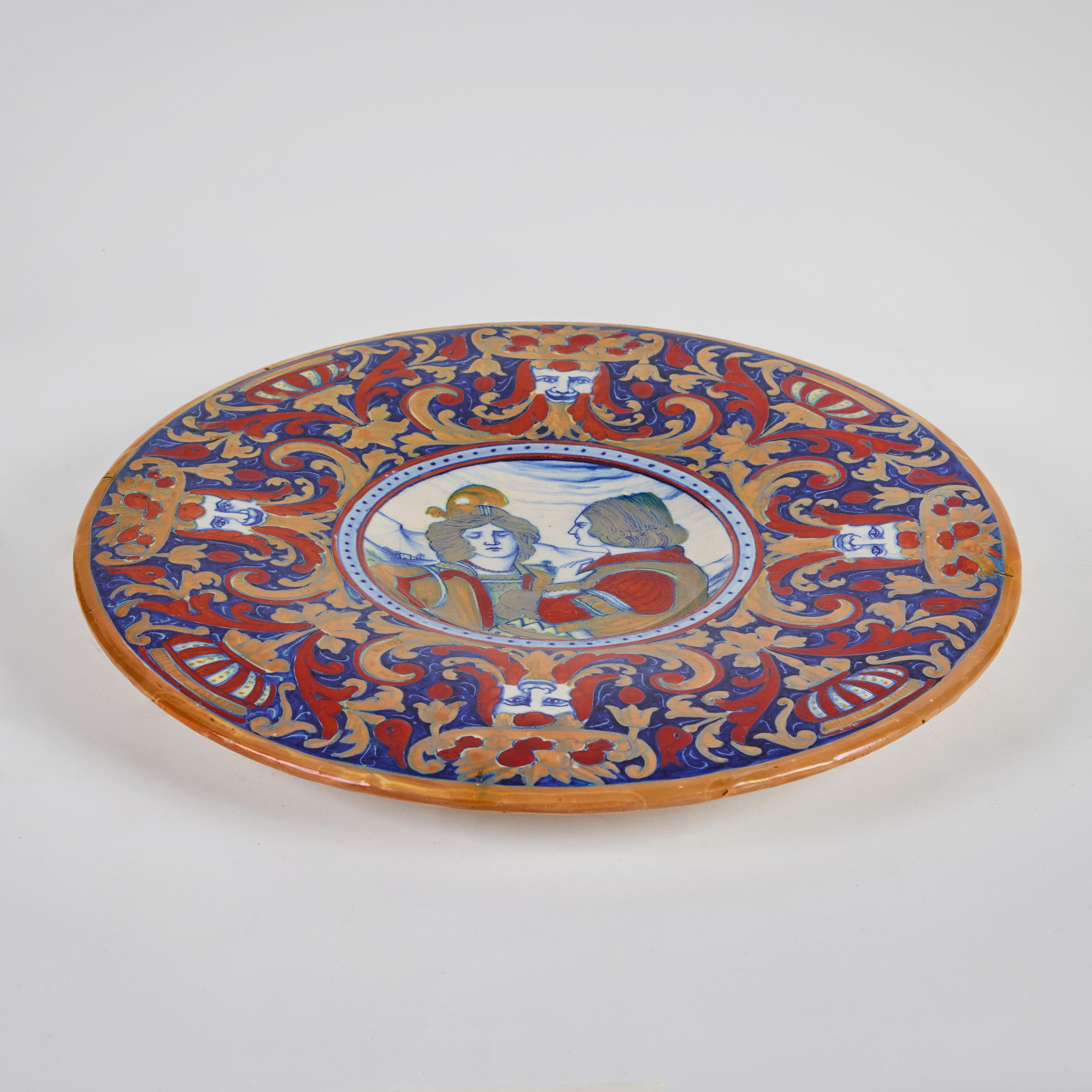 19th Century Italian Tin-Glazed Platters For Sale 3