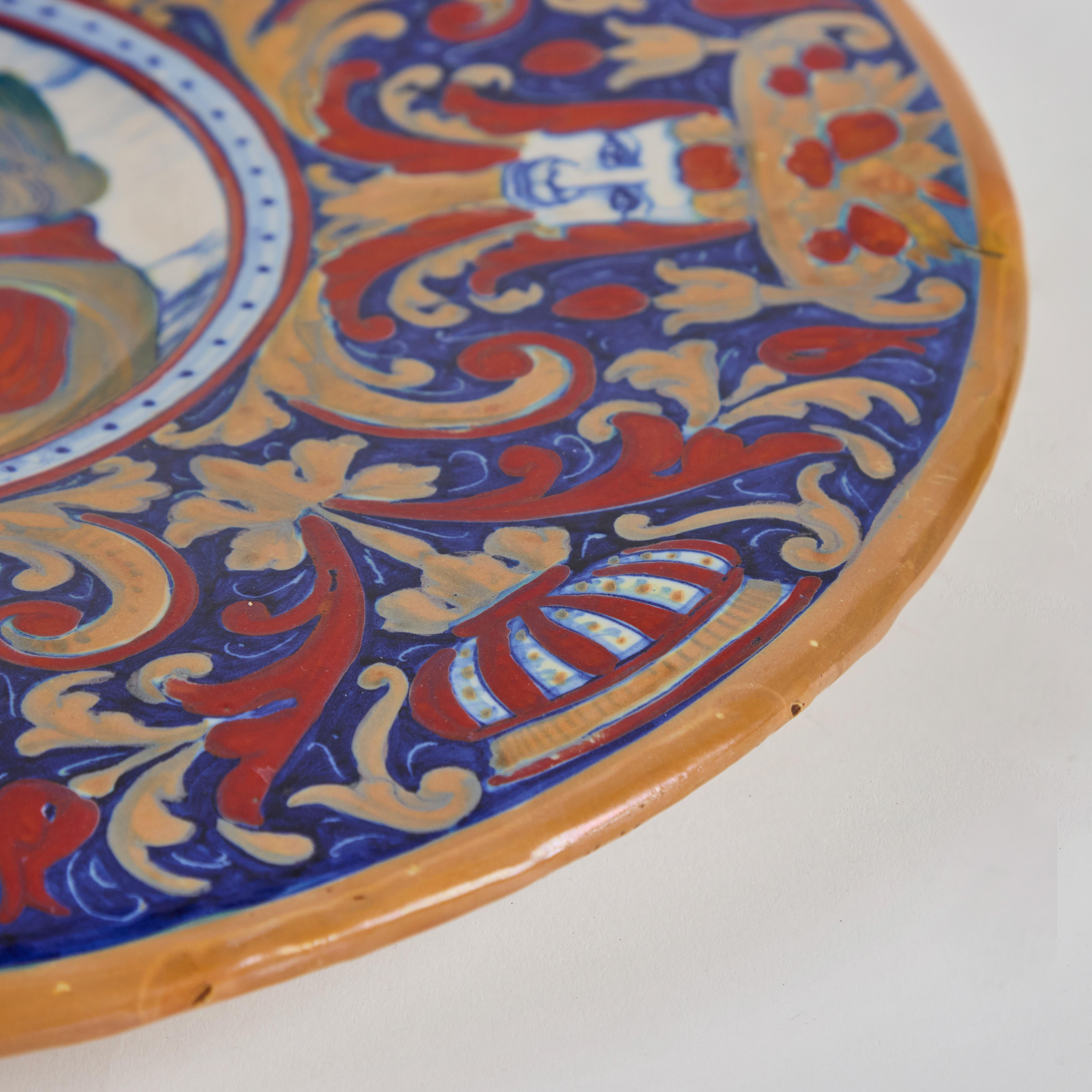 19th Century Italian Tin-Glazed Platters For Sale 4