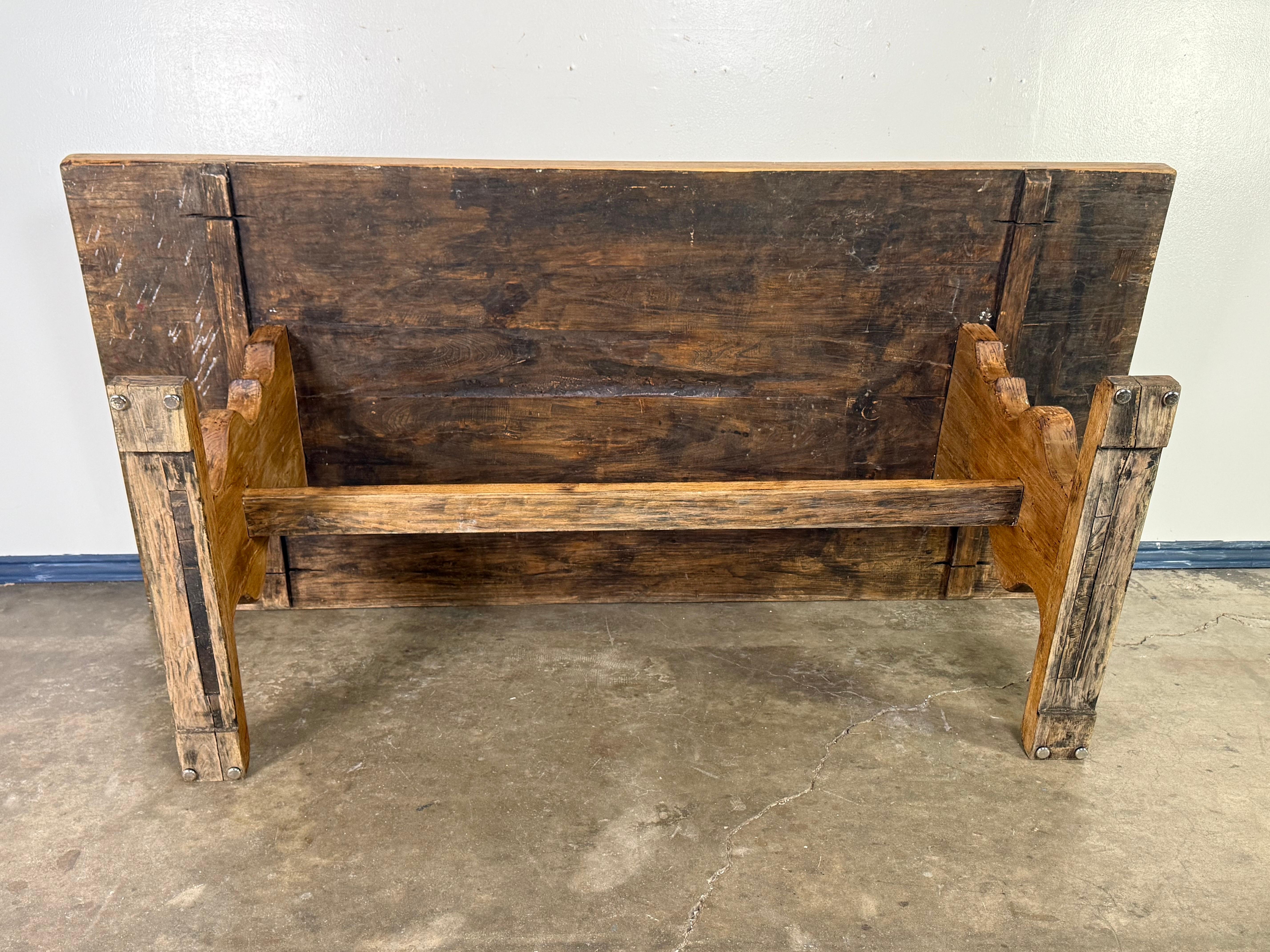 19th Century Italian Trestle Style Table For Sale 6
