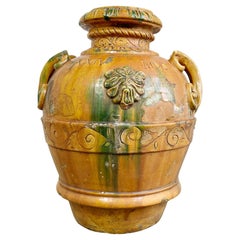 Italienische toskanische Urne mit Griff aus dem 19. Jahrhundert