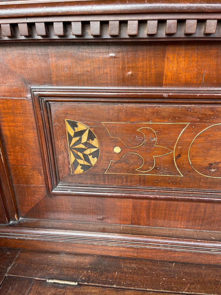 19th Century Italian Tuscany Renaissance Revival Walnut Inlay Blanket ...