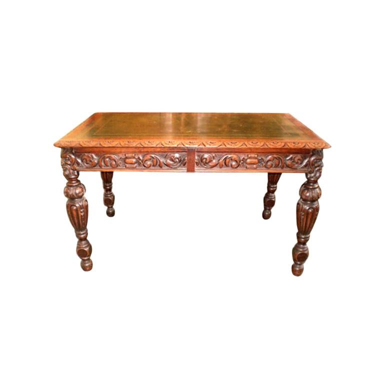 19th Century Italian Two-Drawer Desk or Writing Table For Sale