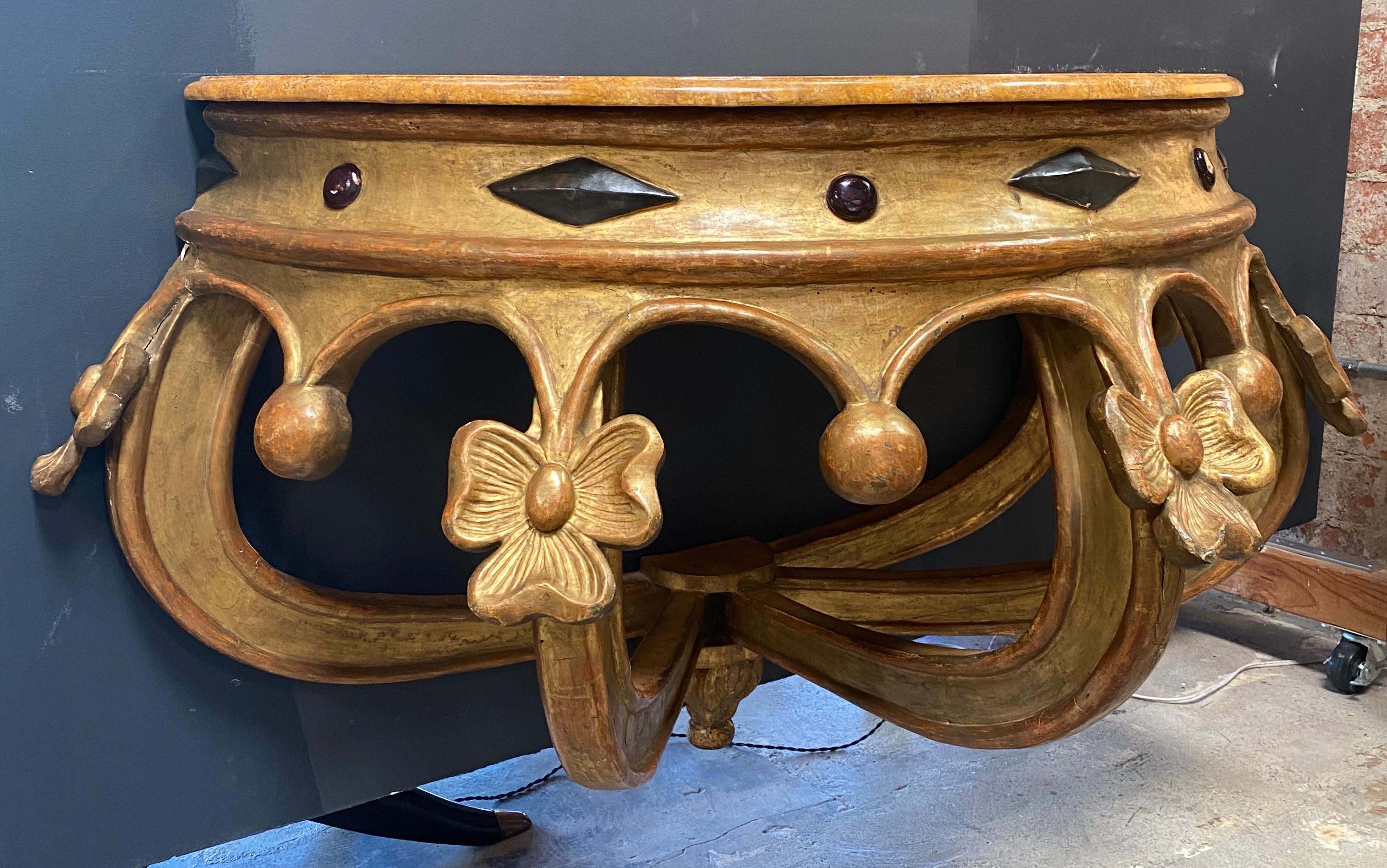 19th Century Italian Venetian Console In Good Condition For Sale In Los Angeles, CA