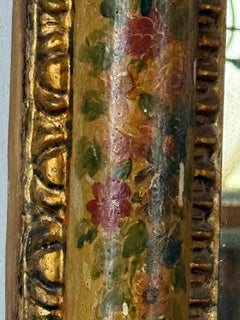 19th Century Italian Venetian Lacquered Red Mirror