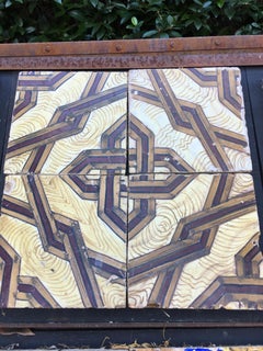 19th Century, Italian Vintage Reclaimed Decorated Tiles