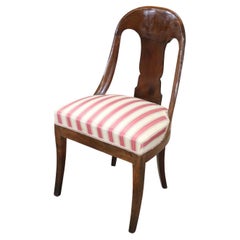 19th Century Italian Walnut Antique Desk Chair