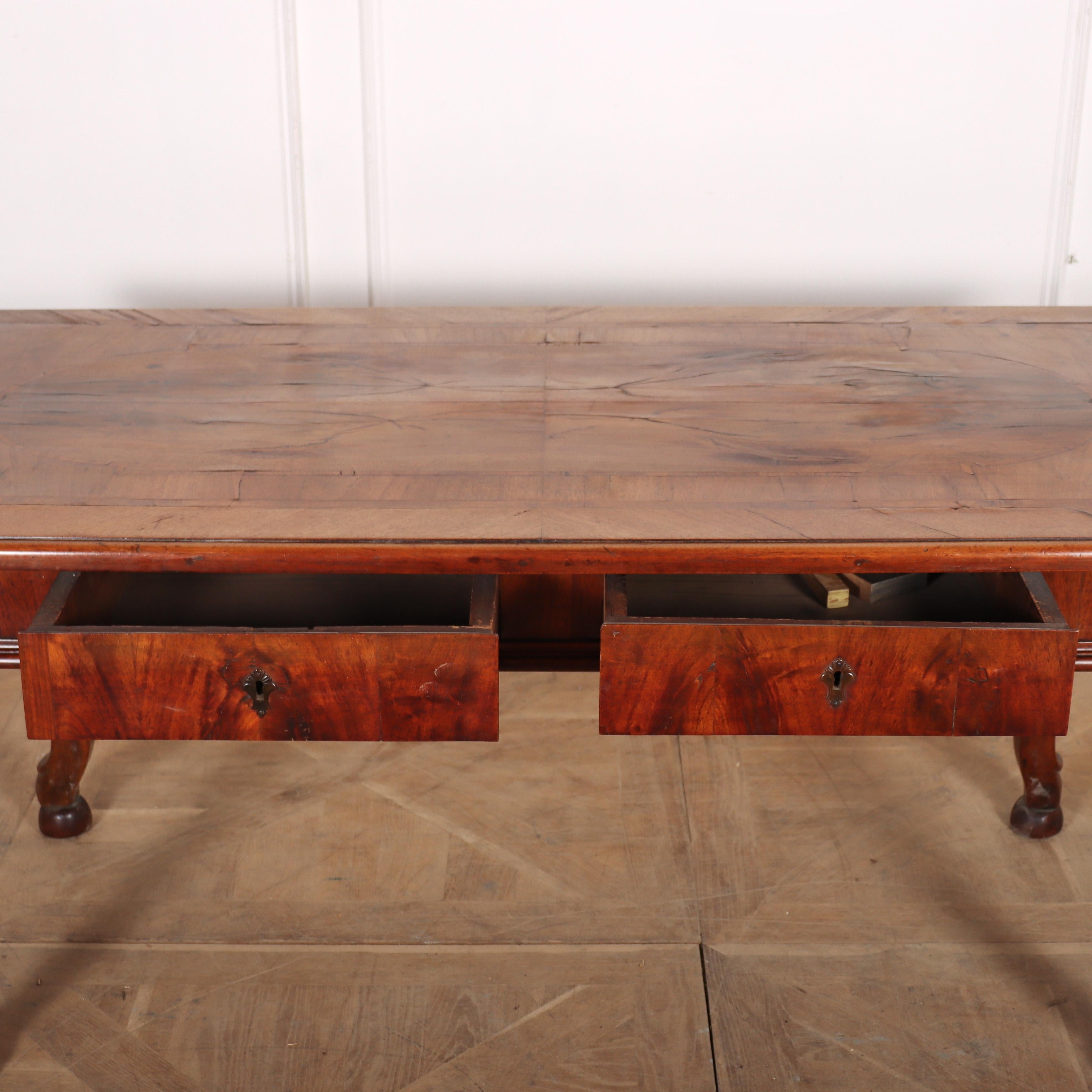 19th Century Italian Walnut Center Table For Sale 2