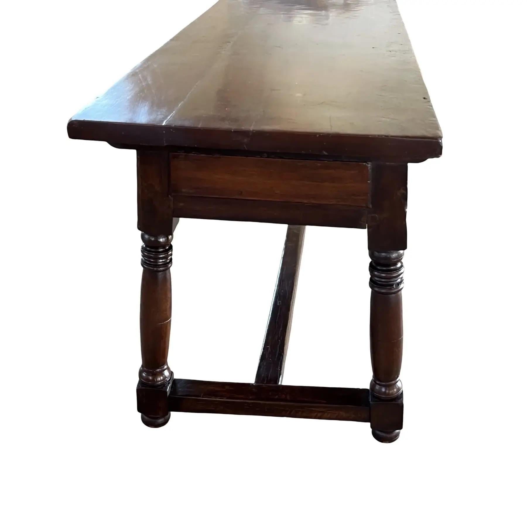 Italienischer Nussbaum-Konsolentisch aus dem 19. (Barock) im Angebot