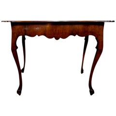 19th Century Italian Walnut Console Table