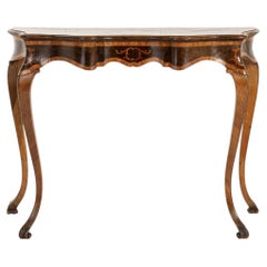 19th Century Italian Walnut Console Table