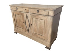 19th Century Italian Walnut Credenza, 1890s