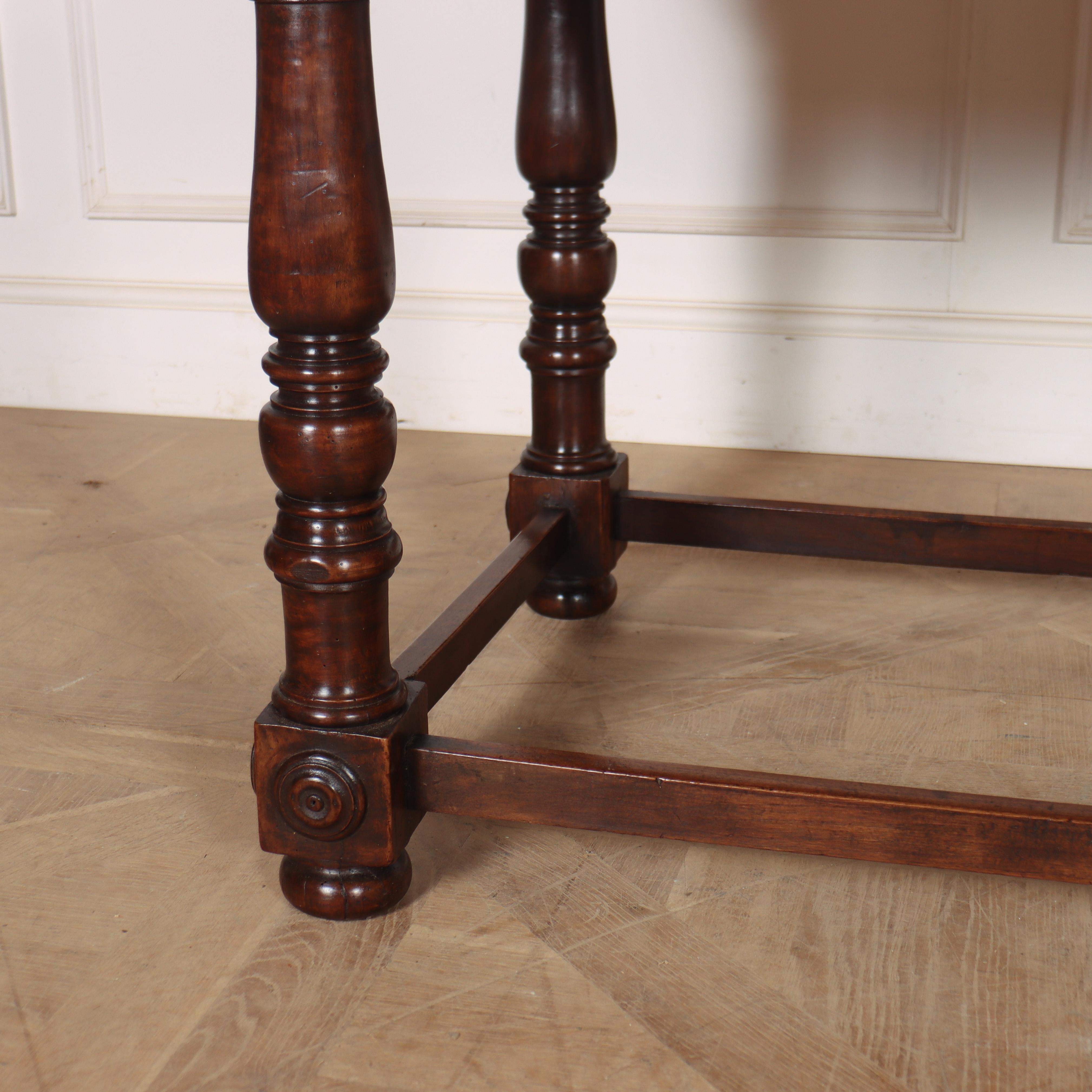 Italiano 19th Century Italian Walnut Desk in vendita