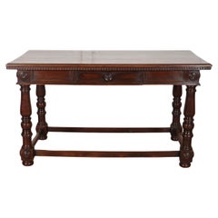 Antique 19th Century Italian Walnut Desk