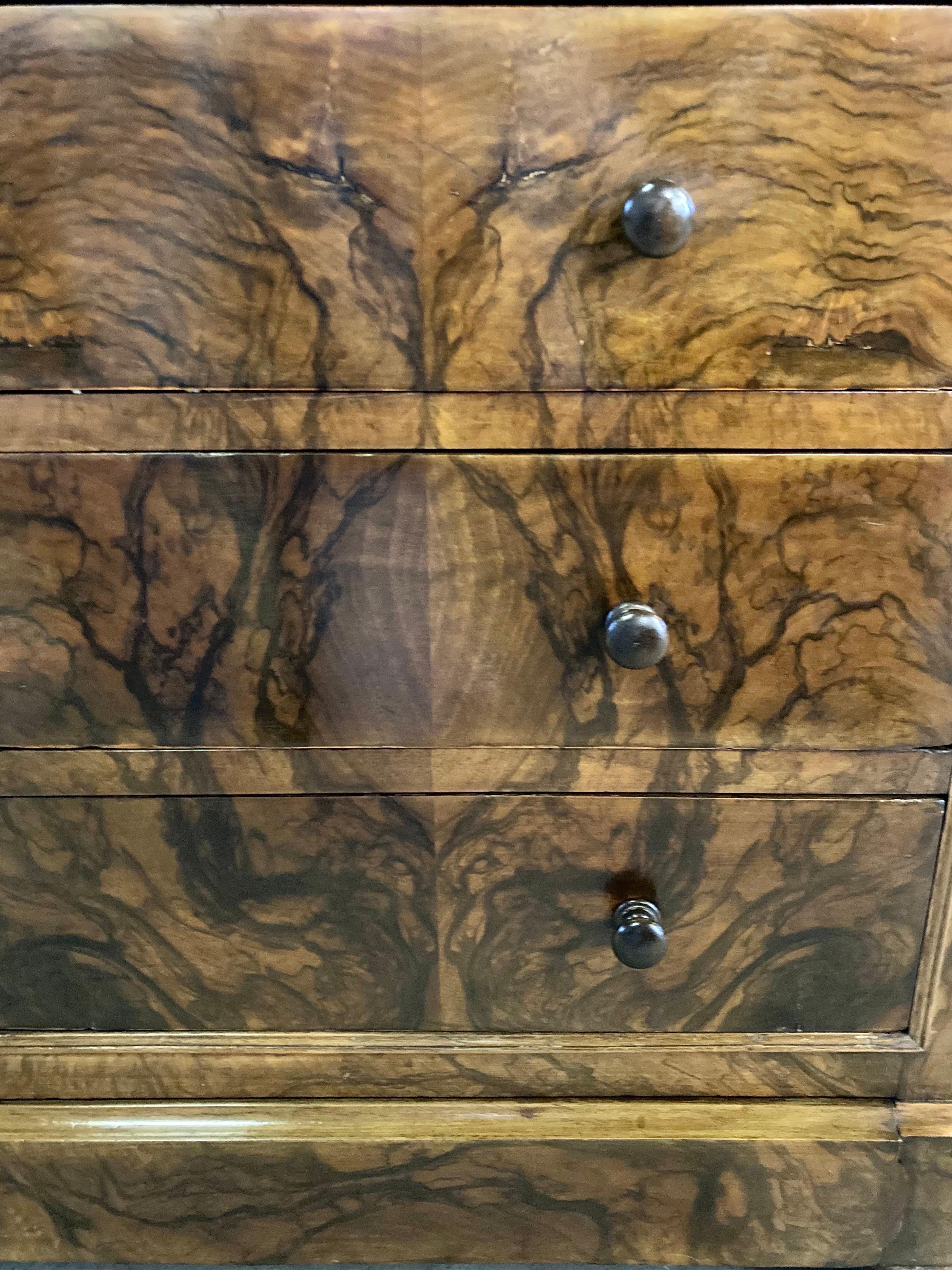 19th Century Italian Walnut Carlo X Commode / Butler's Desk In Good Condition In Carmine, TX
