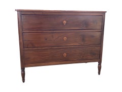 19th Century Italian Walnut Louis XVI Commode