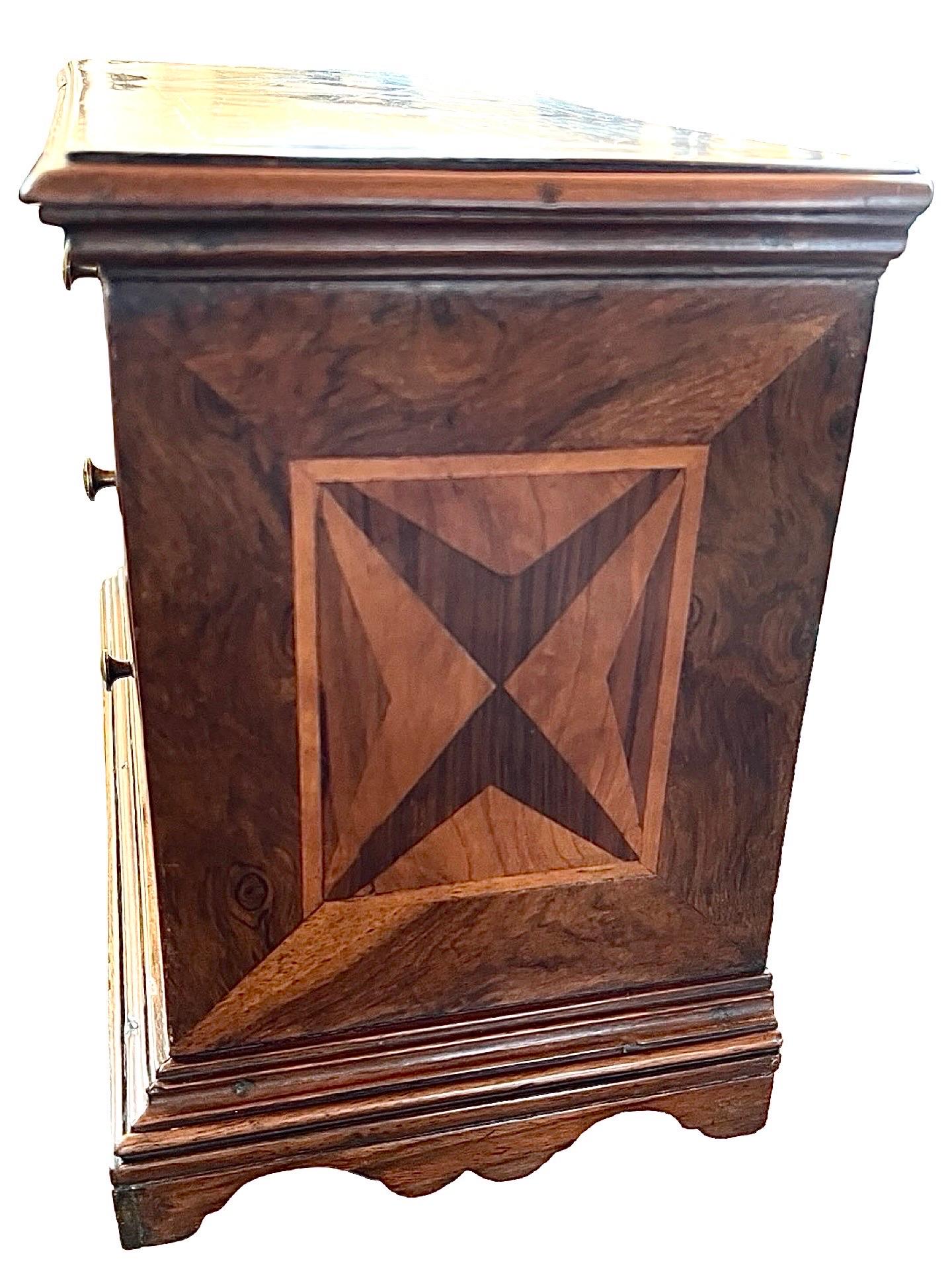 19th Century Italian Walnut Miniature Chest Of Drawers For Sale 3