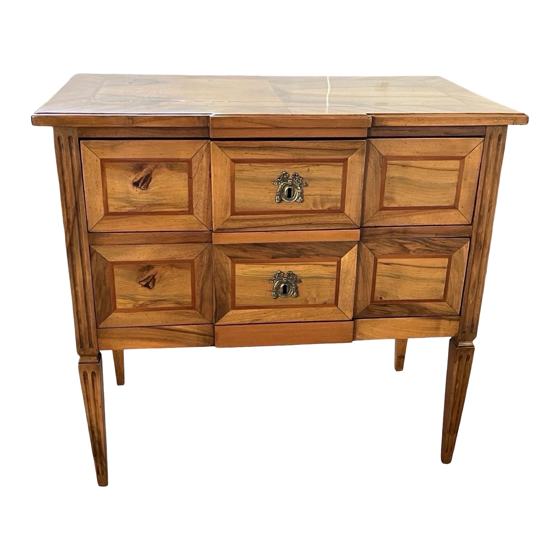 19th Century Italian Walnut Neoclassical Commode