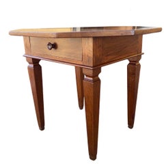 19th Century Italian Walnut Octagonal Side Table / Center Table