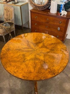 19th Century Italian Walnut Pedestal Table