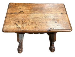 19th Century Italian Walnut Side Table
