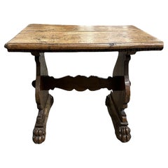 Antique 19th Century Italian Walnut Side Table