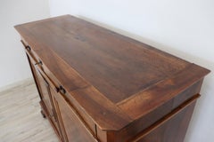 19th Century Italian Walnut Wood Sideboard, Buffet or Credenza