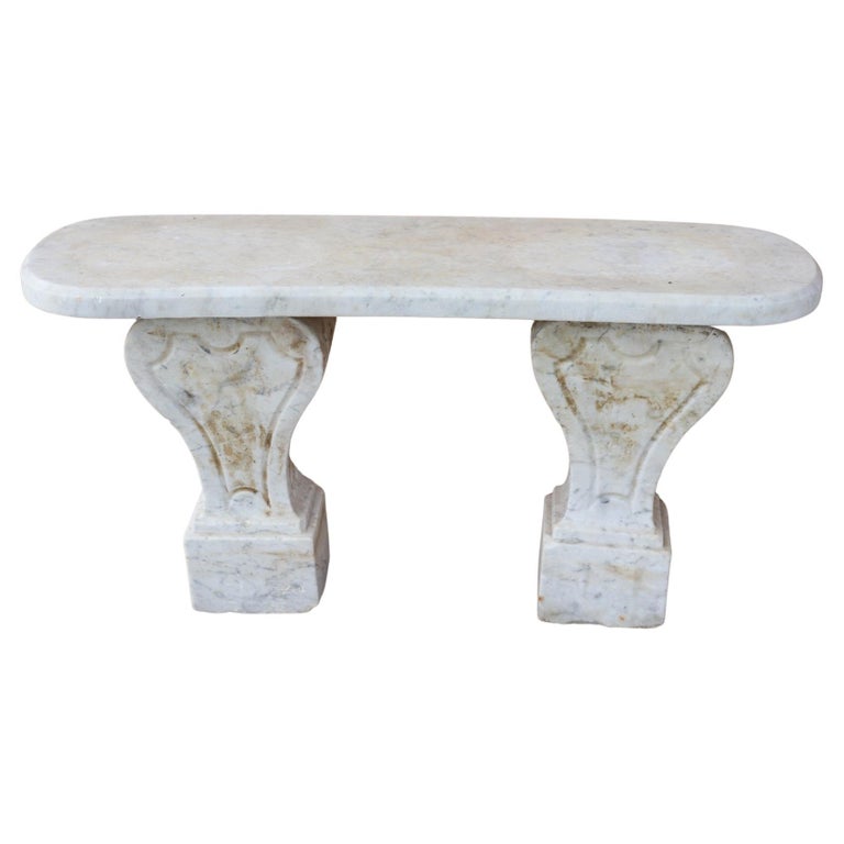 19th Century Italian White Carrara Marble Antique Outdoor and Garden ...