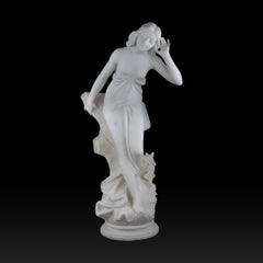 Italian Marble Sculpture of a Beauty by A. Batacchi