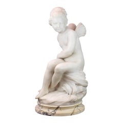 Italian Marble Sculpture of a Nymph by E. DeCori