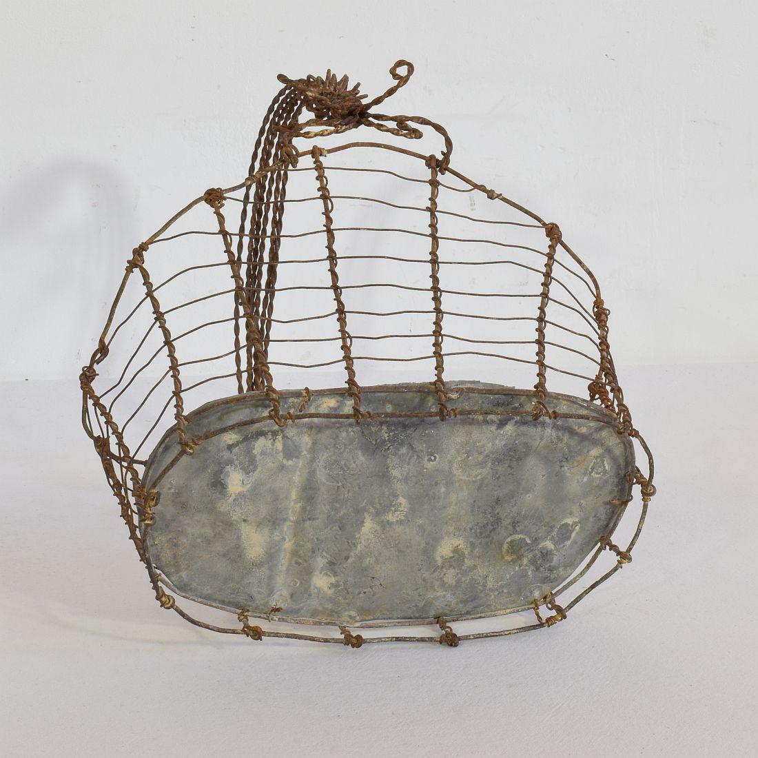 19th Century Italian Wirework Basket 6