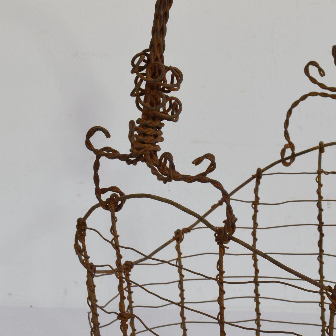 19th Century Italian Wirework Basket 7