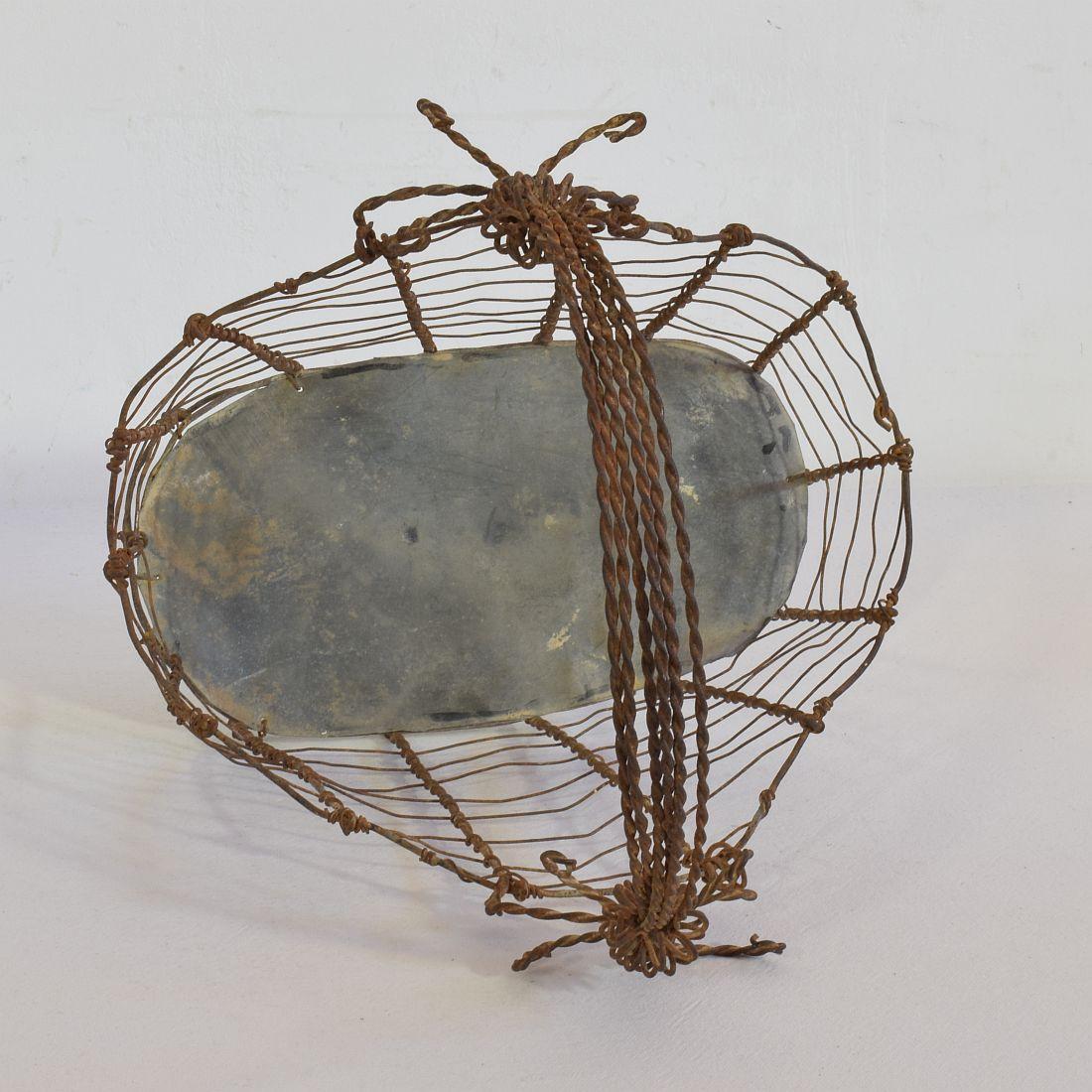 19th Century Italian Wirework Basket 5