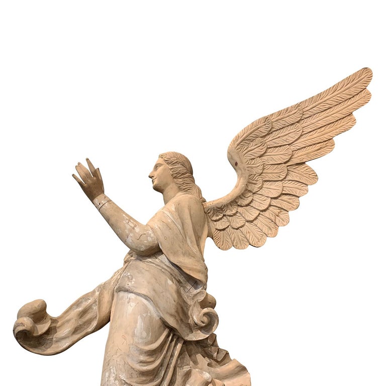 19th Century Italian Wooden Angels Relief Antique Basswood Wall Decor 19th-century-italian-wooden-angels-relief-antique-basswood-wall-decor