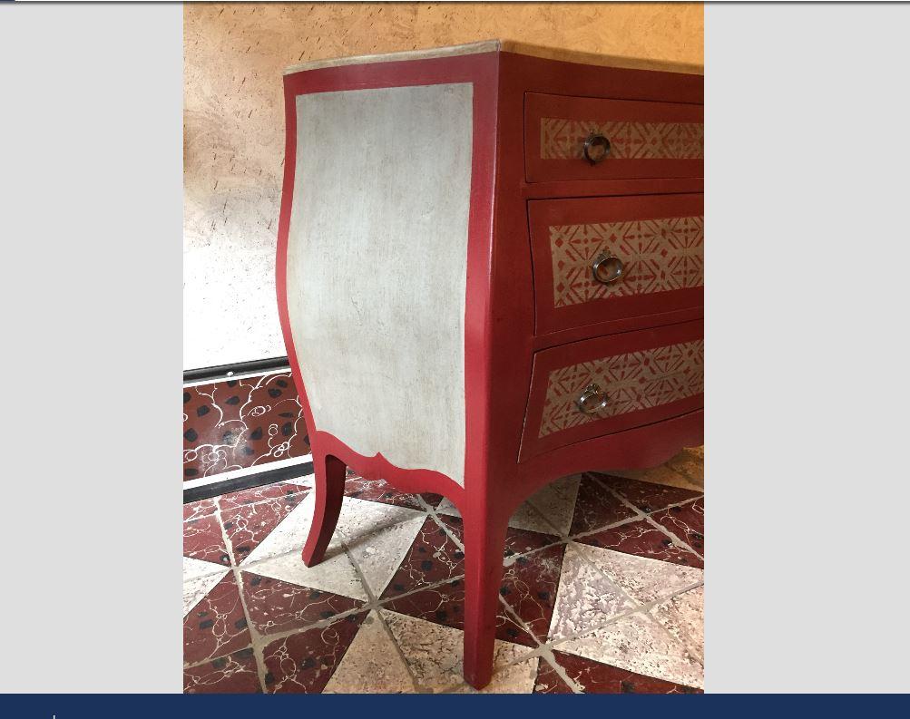 19th Century Italian Wooden Chest of Drawers with Geometrical Decorations, 1890s In Good Condition In Florence, IT