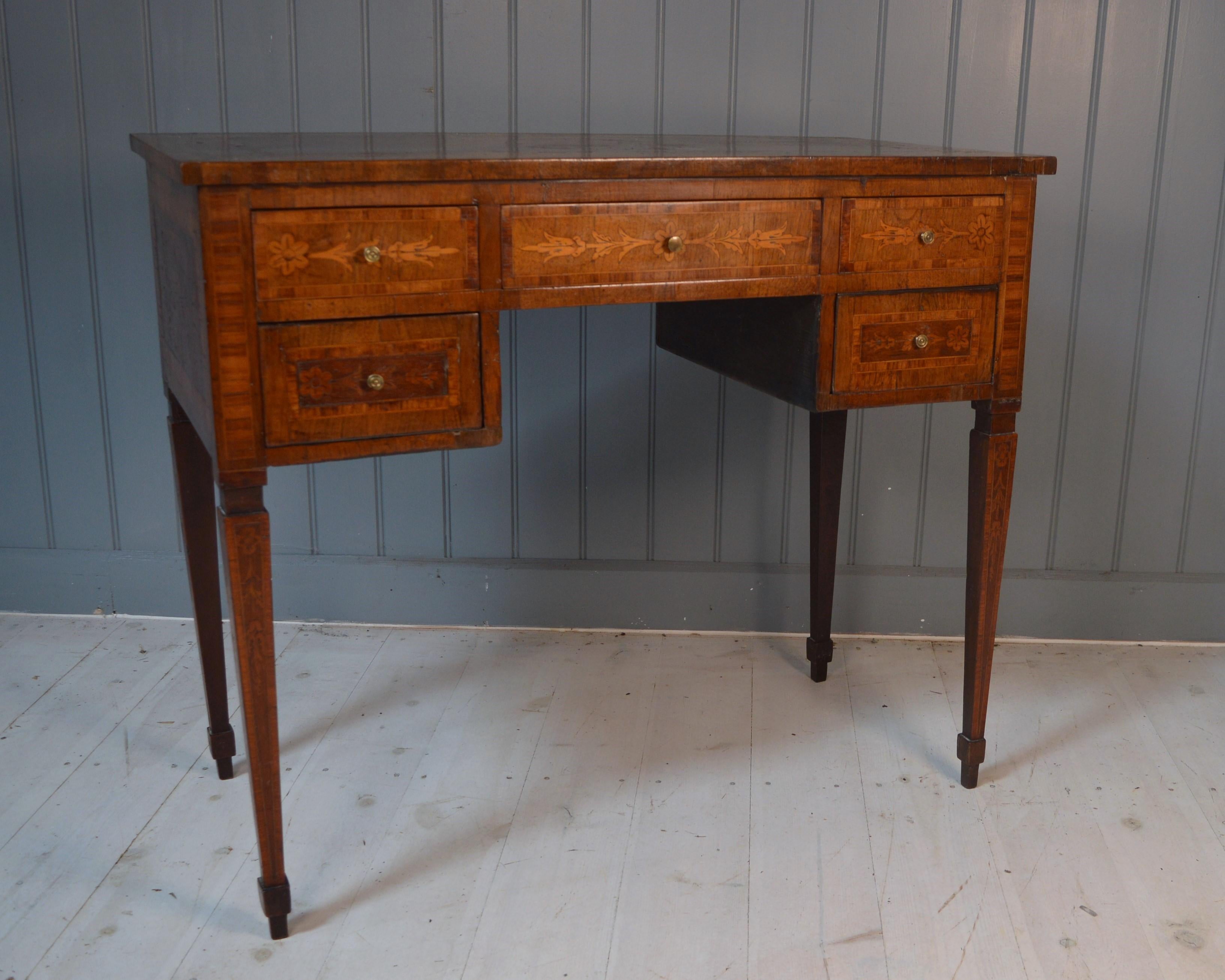 Mid-19th Century 19th Century Italian Writing Table For Sale