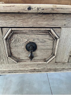 19th Century Jacobean Bleached Oak Sideboard / Buffet