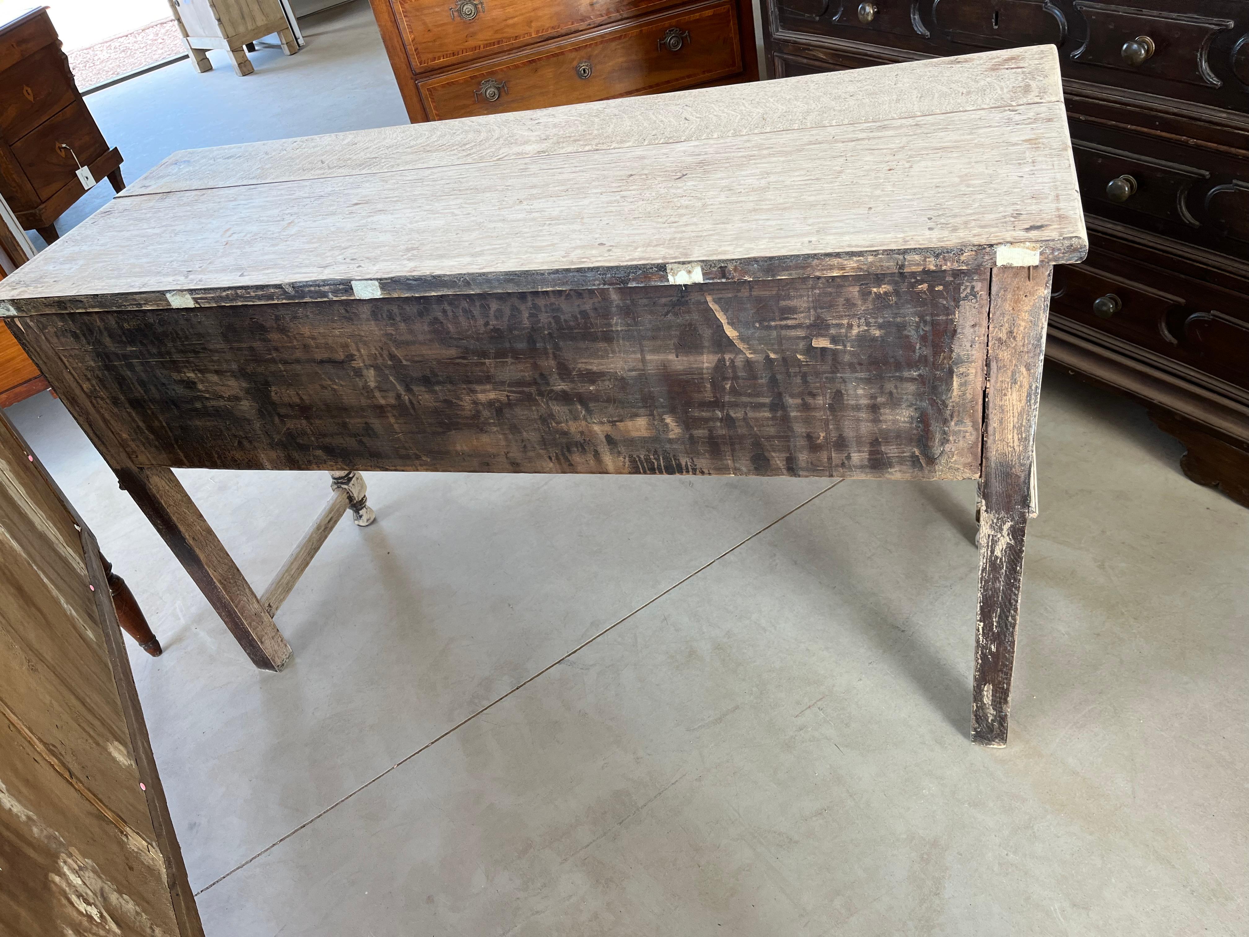 19th Century Jacobean Bleached Oak Sideboard / Buffet In Good Condition In Carmine, TX