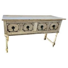 19th Century Jacobean Bleached Oak Sideboard / Buffet