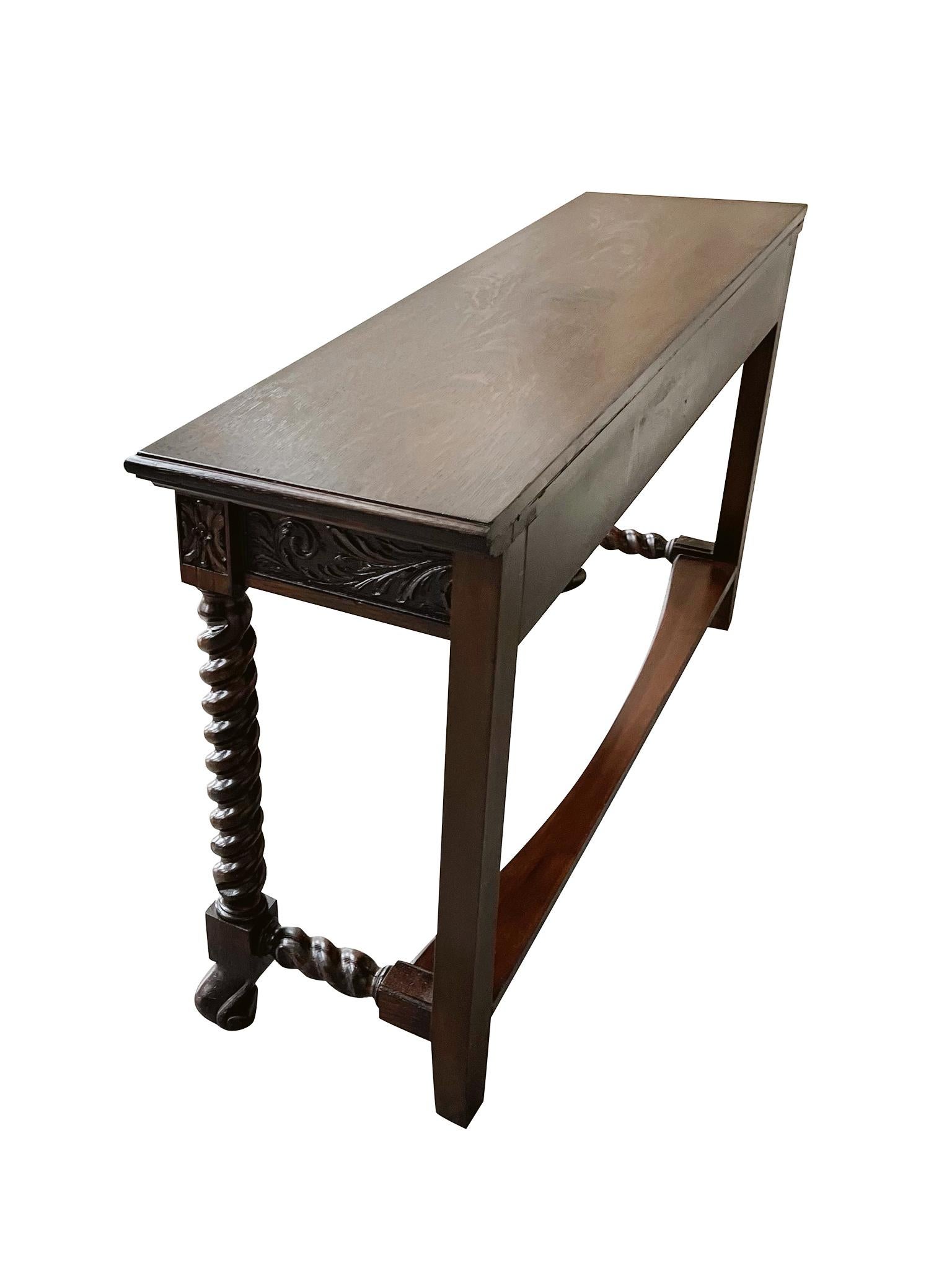 19th Century Jacobean Revival Console Table 1