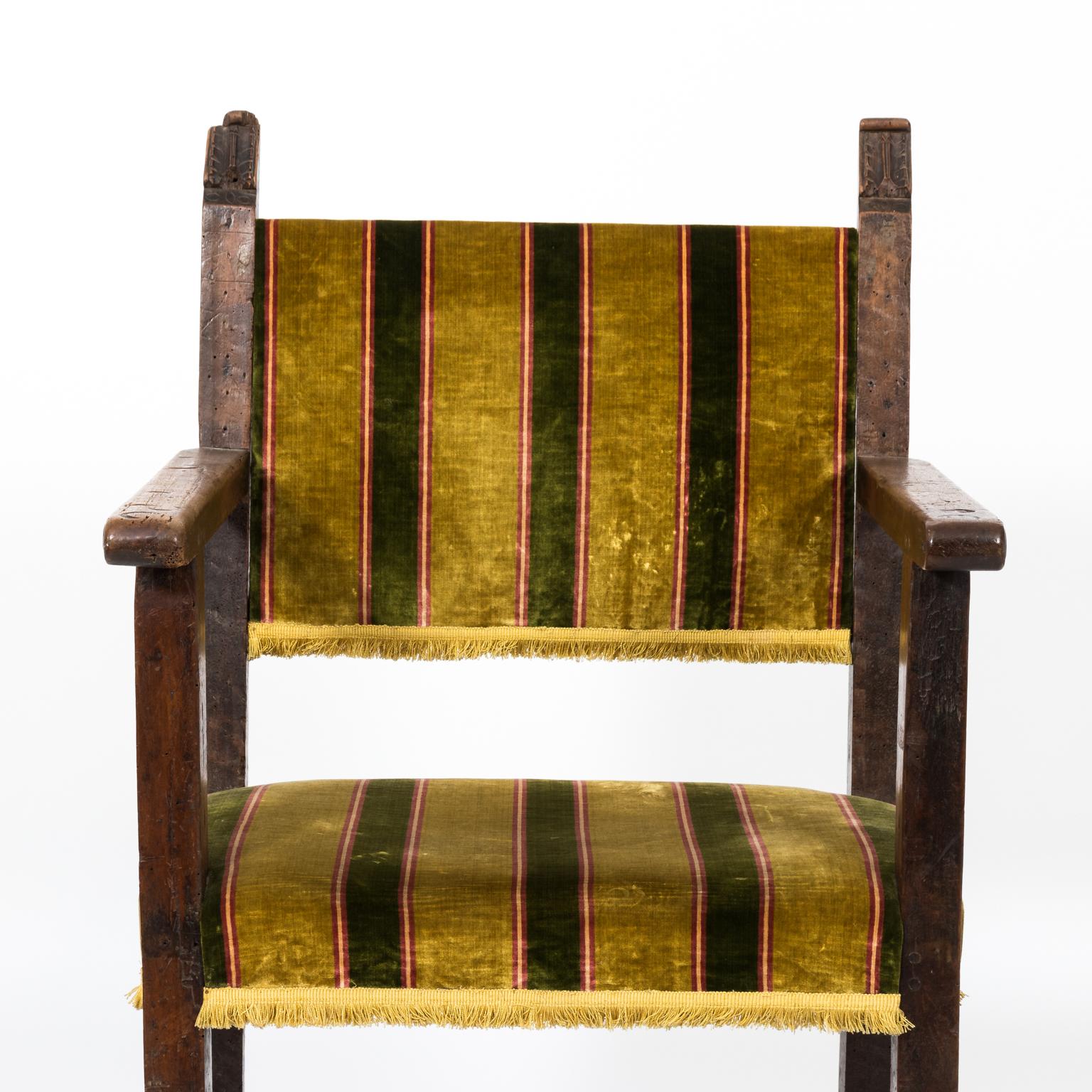 19th Century Jacobean Style Armchair In Fair Condition In Stamford, CT