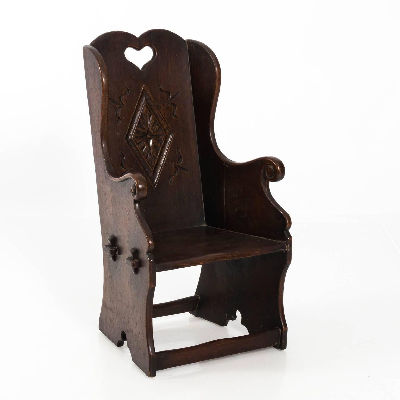 19th Century Jacobean Style Child Chair In Good Condition In Stamford, CT
