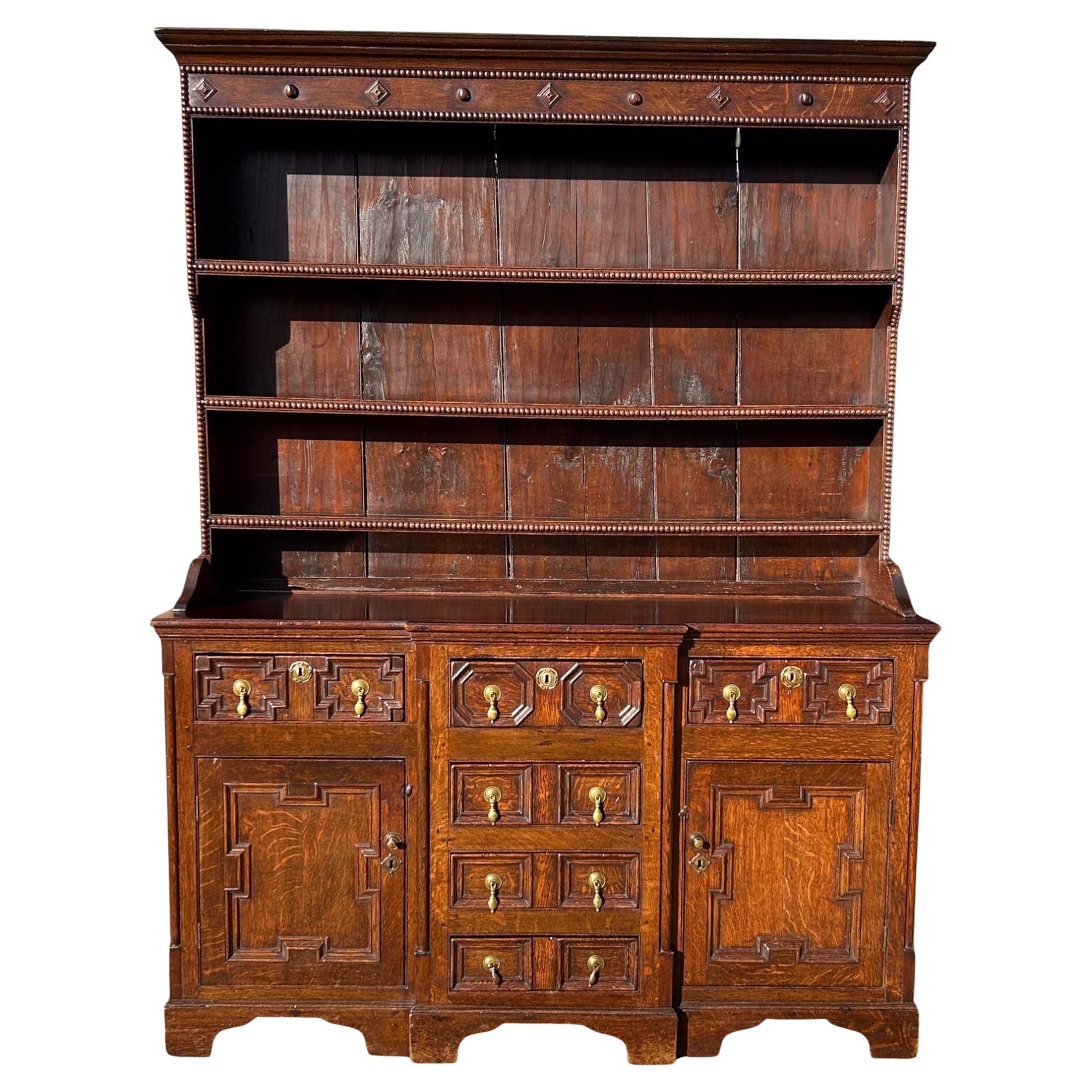 19th Century Jacobean Style Oak Dresser
