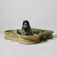 19th Century James Pulham Terracotta Quatrefoil Fountain Basin